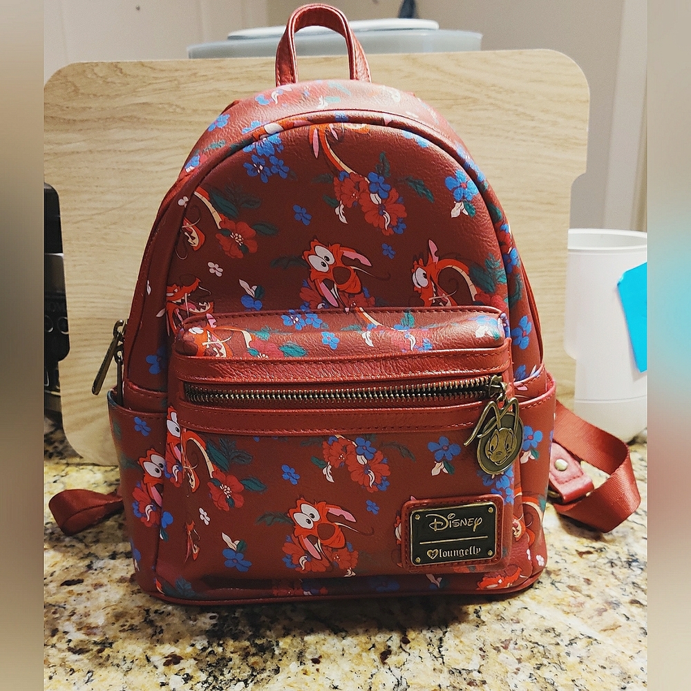 Loungefly Mushu mini backpack